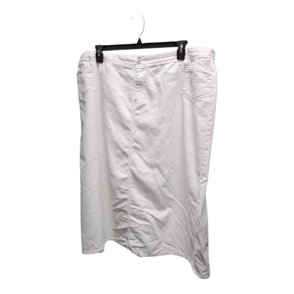 Cato Denim White Skirt